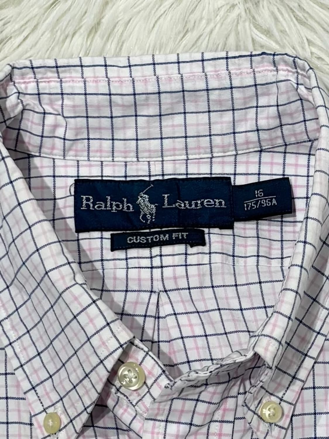 폴로랄프로렌 네이비포니 체크 반팔 셔츠 상품이미지6