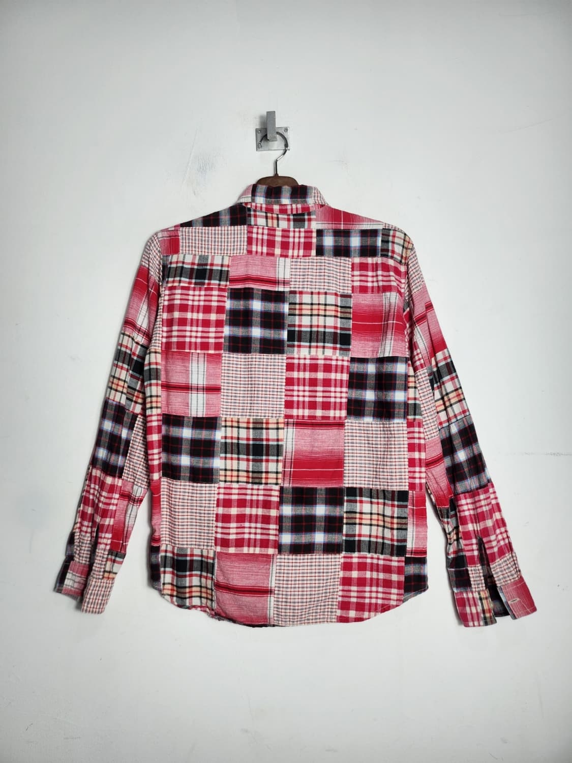 빈티지 패치워크 체크 셔츠 상품이미지6