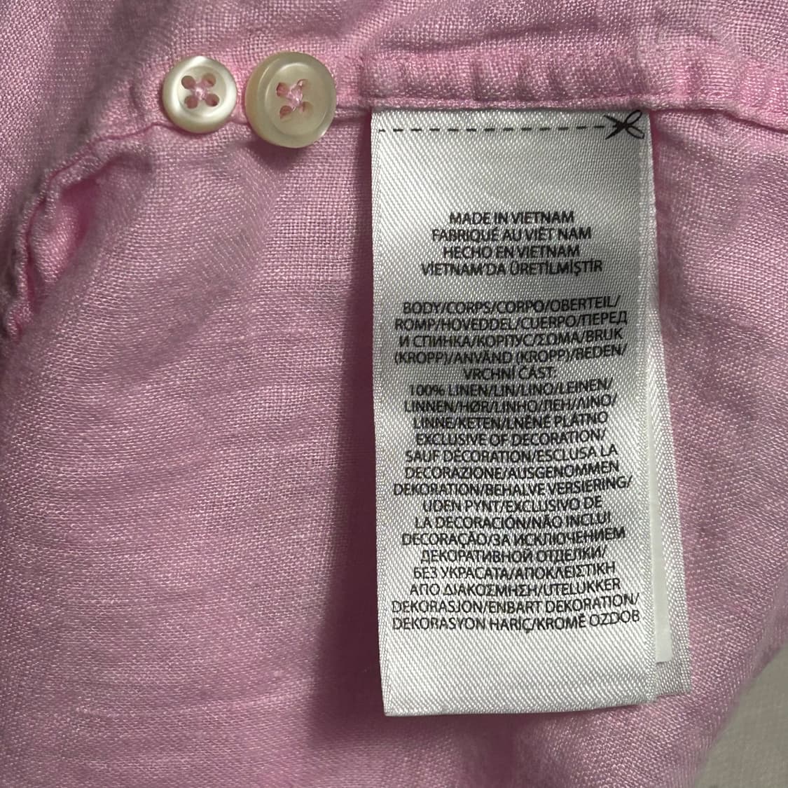 XL 폴로랄프로렌 클래식핏 핑크 반팔 셔츠 상품이미지5