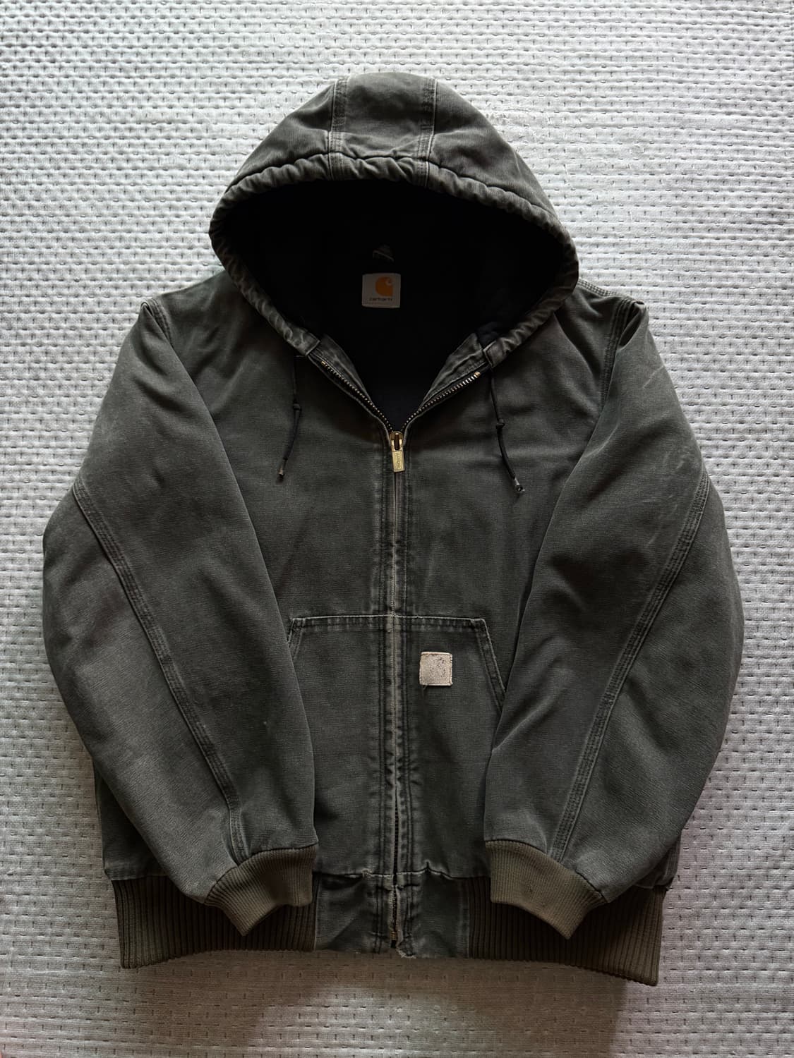 [M] 칼하트 j130 샌드스톤 덕 액티브 자켓 모스 상품이미지1