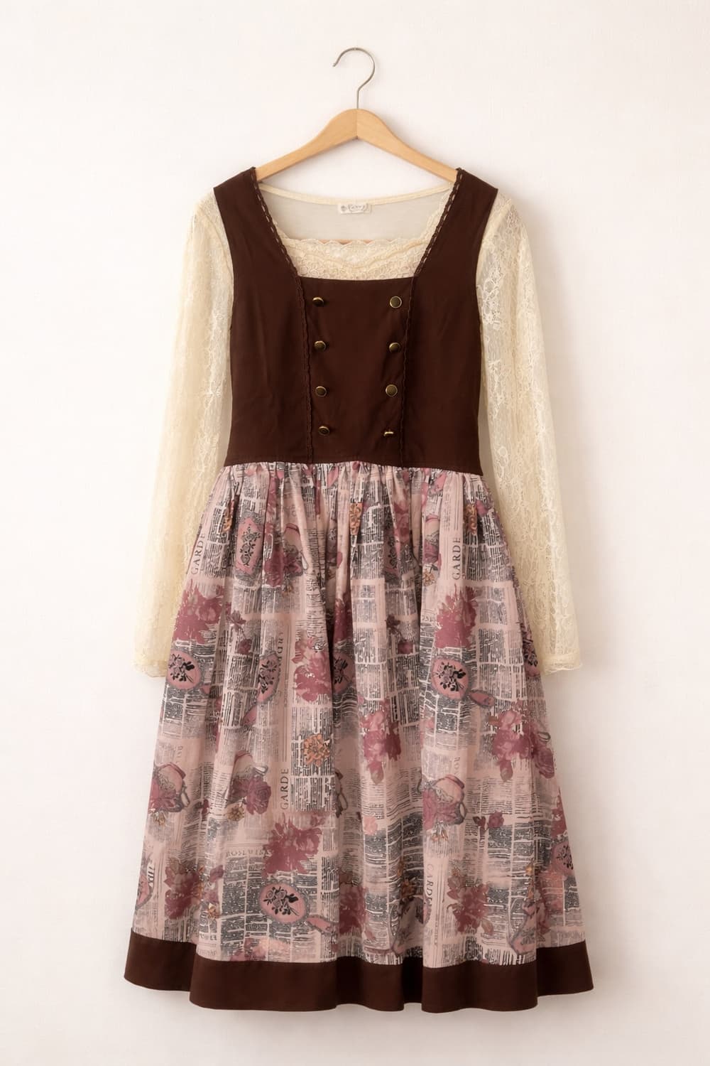 모리걸 빈티지 엑시즈팜 원피스 set 💛🤎🎀 상품이미지1