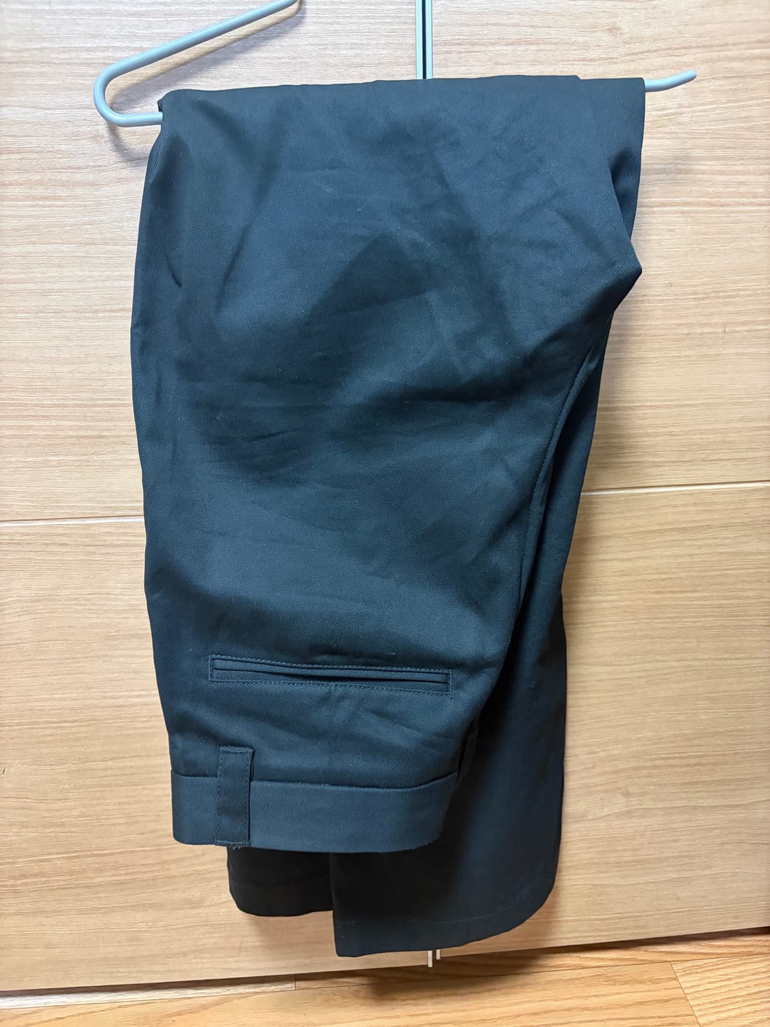 무신사스탠다드 헤비웨이트 CP 와이드 치노 팬츠 [블랙] 30 상품이미지2