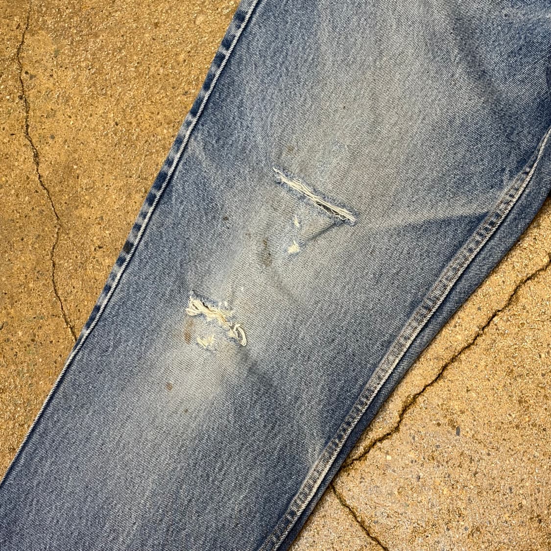 00s USA 빈티지 리바이스 550 워싱오짐 청바지 상품이미지5