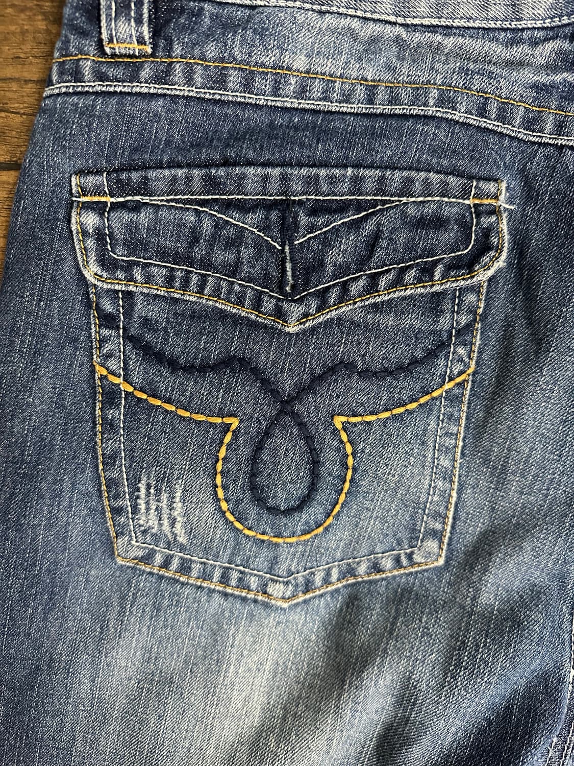 쿨하스진 Y2K 올드스쿨 빈티지 청바지 34사이즈 상품이미지3