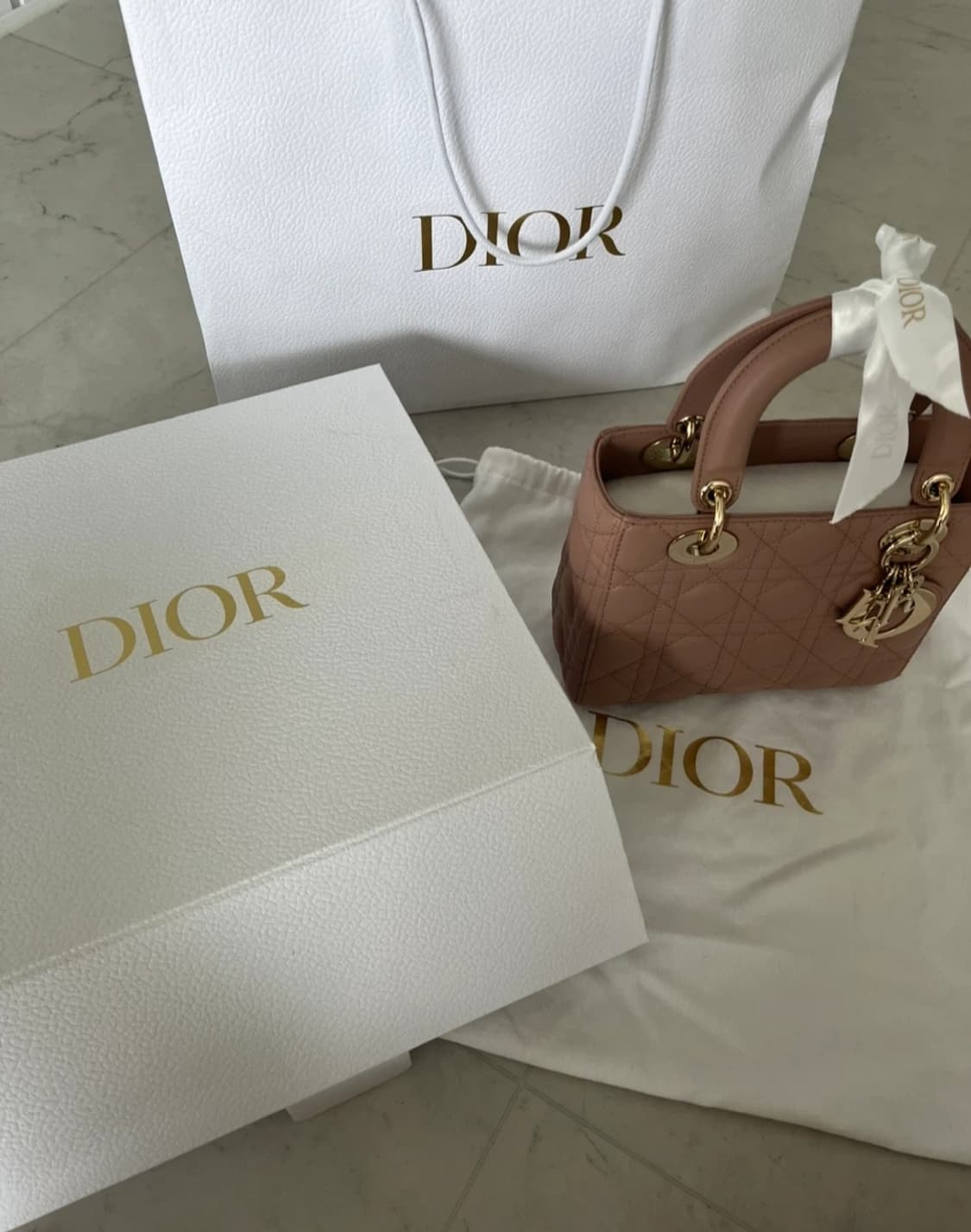 (정품)디올 레이디백 베이지 급처! 상품이미지10