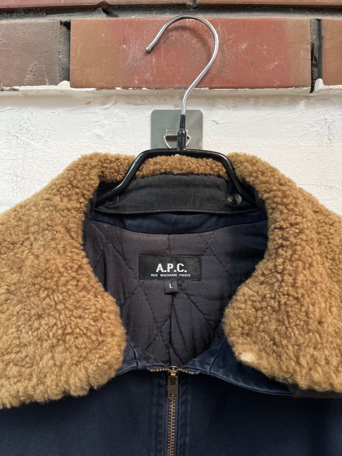 A.P.C. 아페쎄 네이비 퍼카라 보머 블루종 자켓 L 상품이미지2