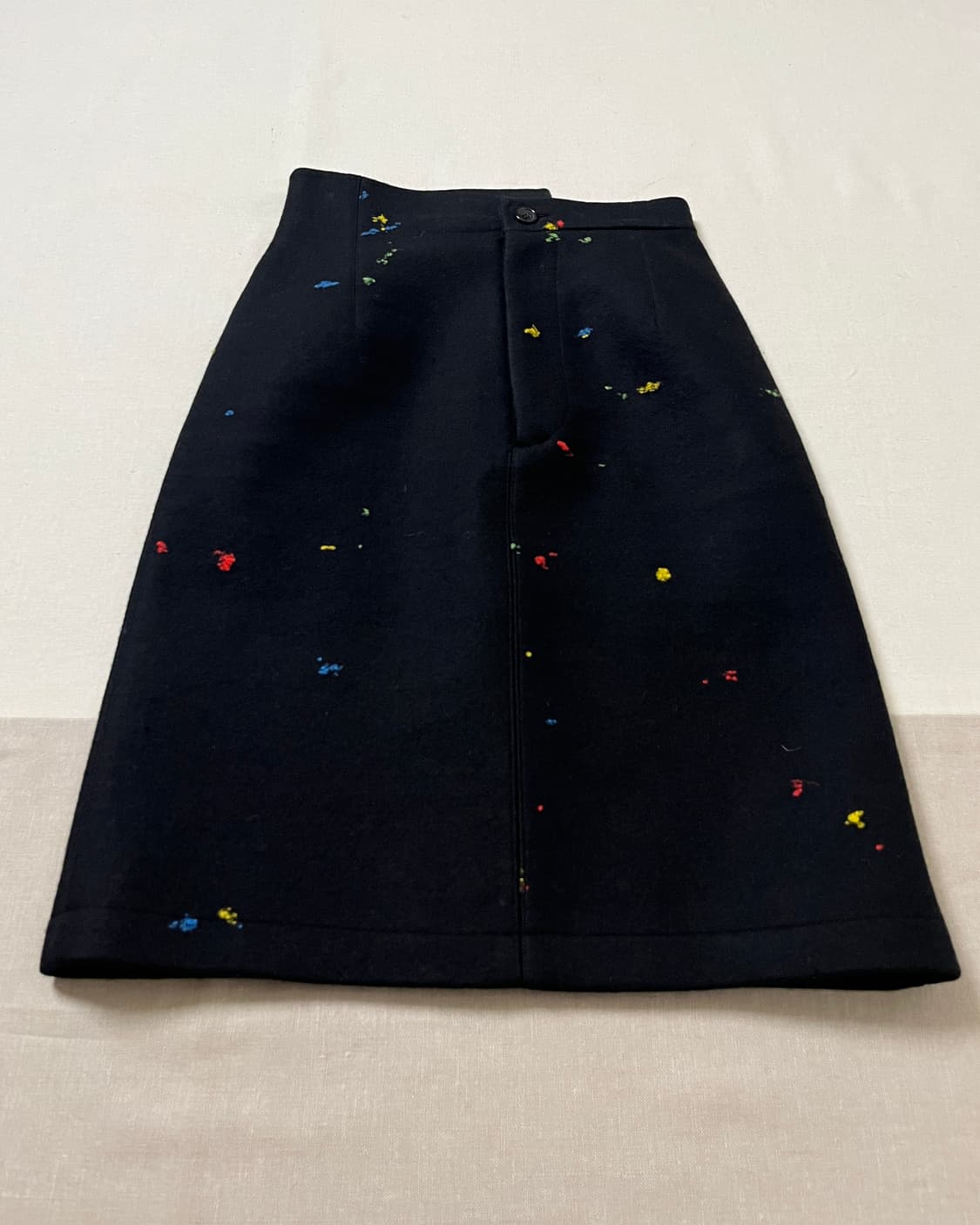 80s 꼼데가르송 네프 멜튼 울 스커트 comme des garcons 상품이미지3