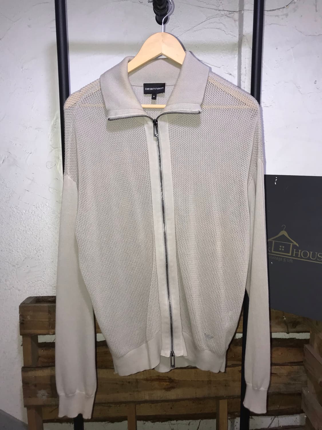  Armani Grey Knit Zip-up 상품이미지6