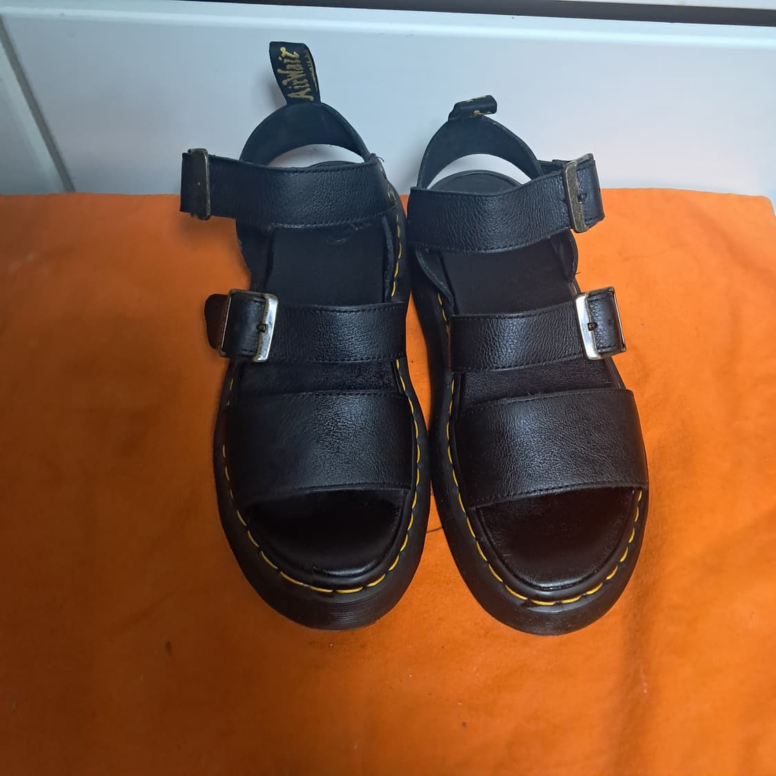 닥터마틴 블랙 가죽 샌들 글그리폰쿼드 7UK(약260) 상품이미지1