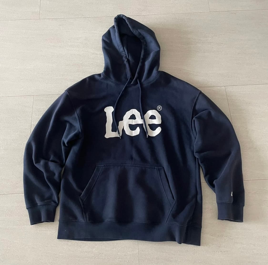 Lee 후드티 네이비 상품이미지1