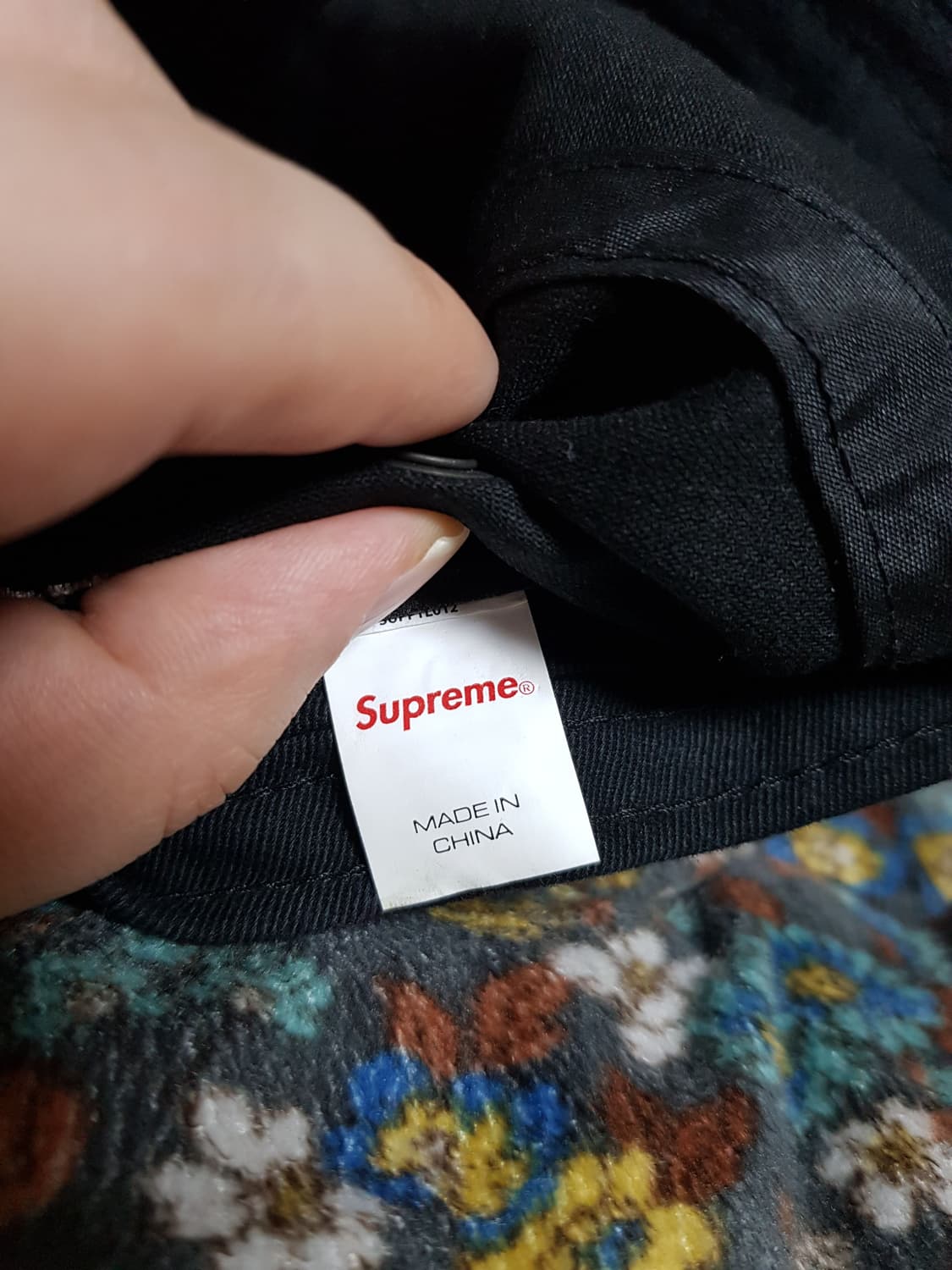 슈프림 밀리터리 캠프캡 모자 볼캡 블랙 22SS 상품이미지8