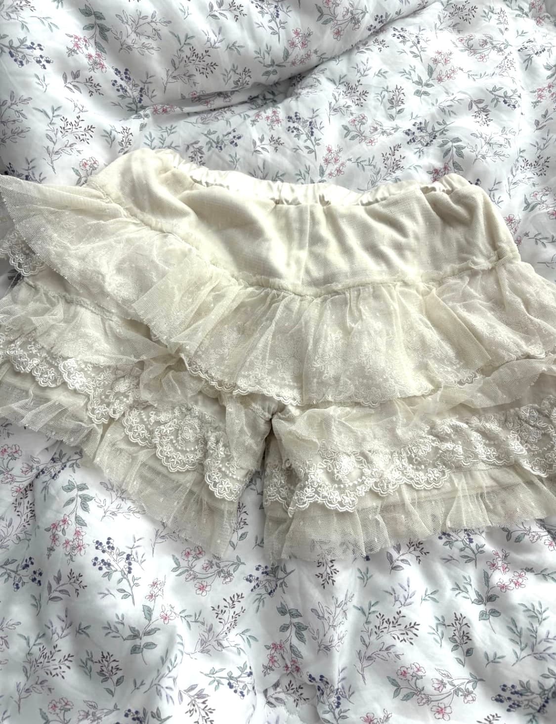 레이스 큐롯 스커트 반바지 상품이미지1