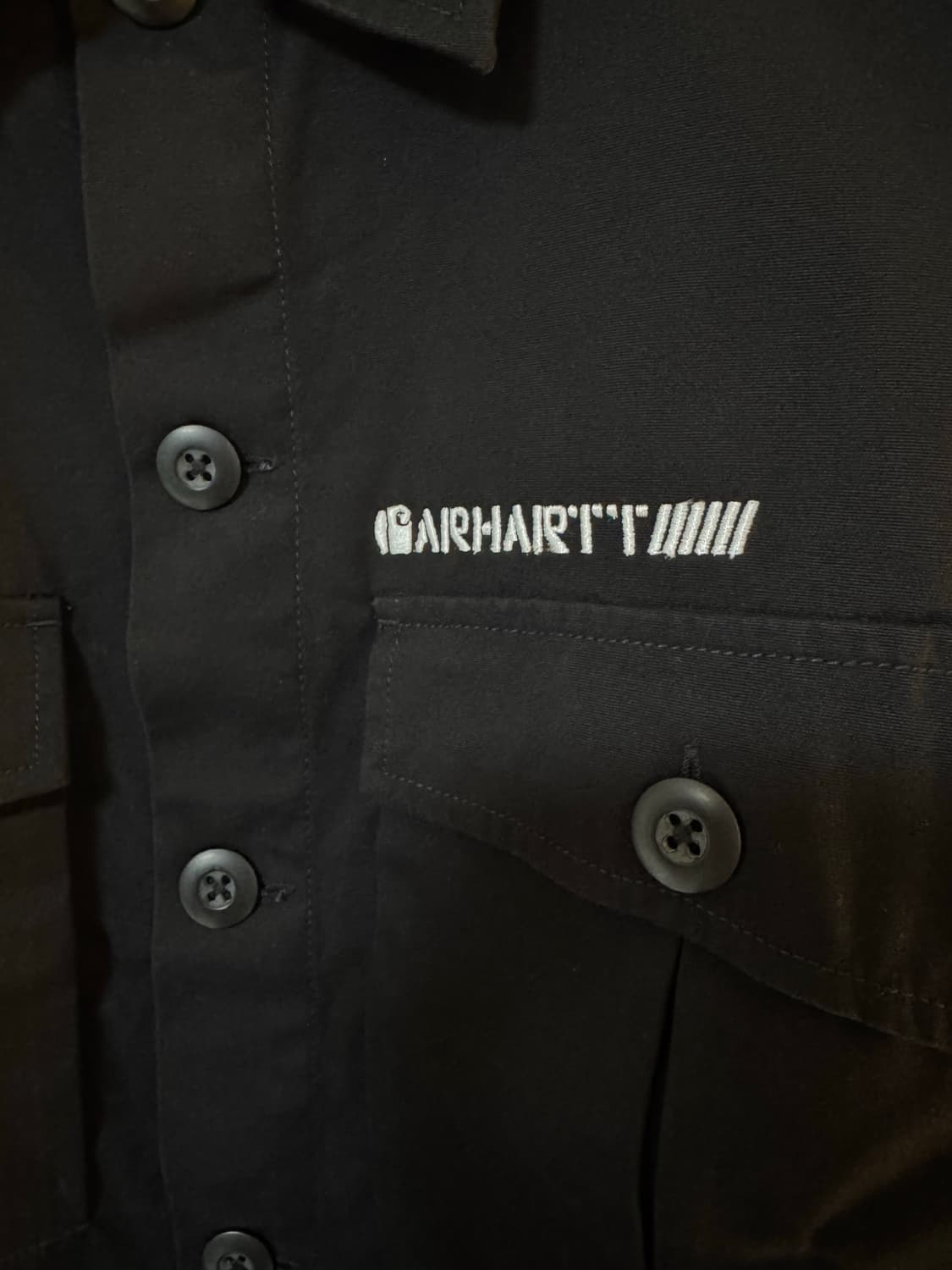 [S]칼하트wip Bullet 반팔 셔츠 블랙 상품이미지4