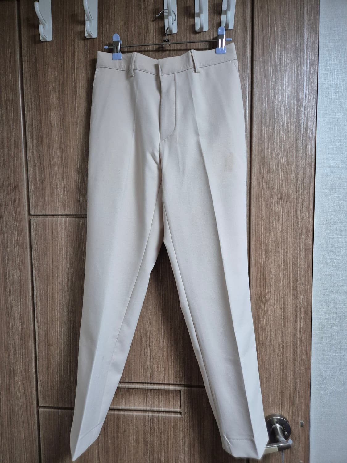 Deef house 아이보리 핀턱 와이드 슬랙스 S/48 상품이미지3