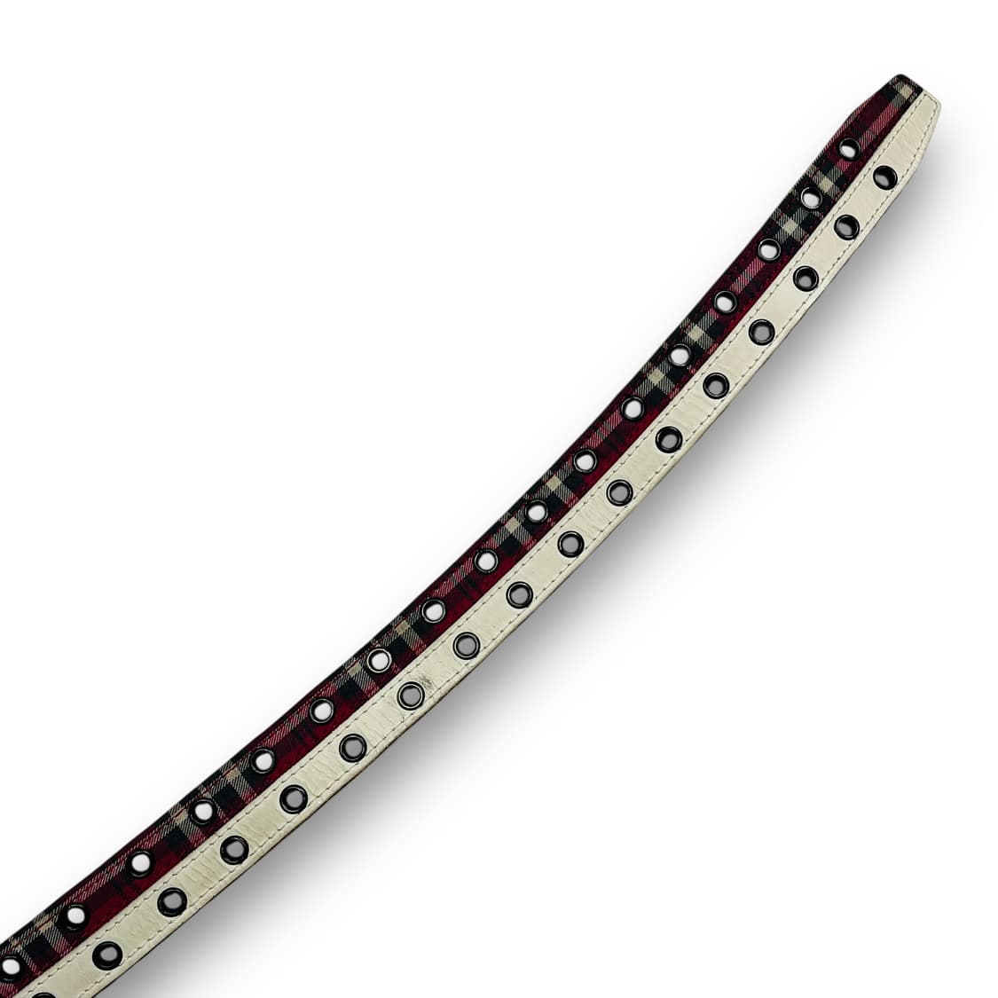 Lee 00s 더블링 패턴 체크 펑크 레더 빈티지 벨트 상품이미지6