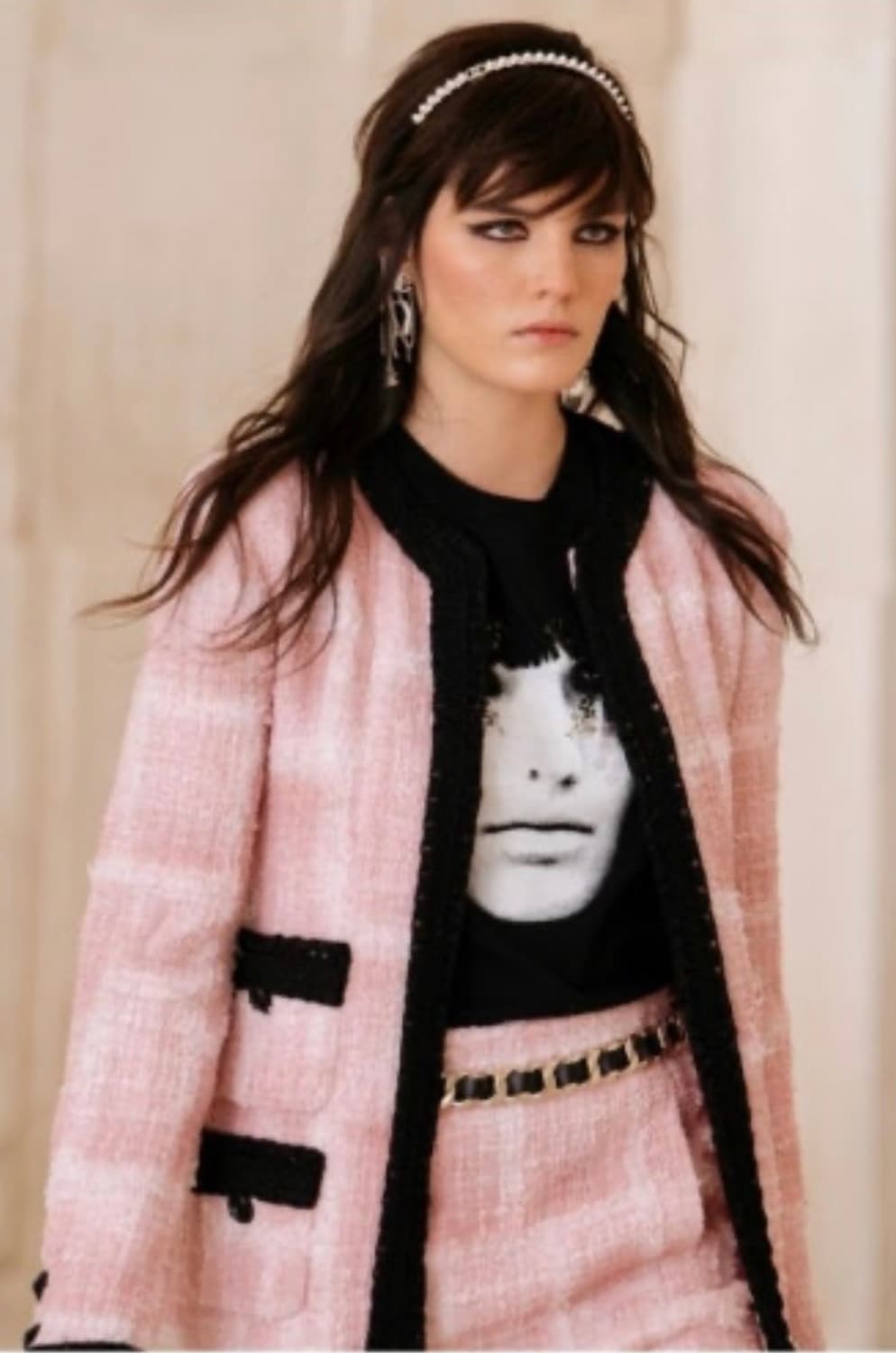 샤넬 트위드 자켓 핑크(제니착용) 상품이미지6