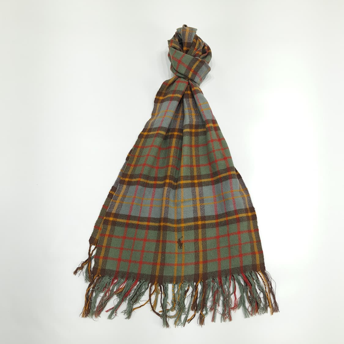 MX107 폴로 랄프로렌 클래식 하이랜드체크 프랑스코튼 스카프 숄 머플러 상품이미지1