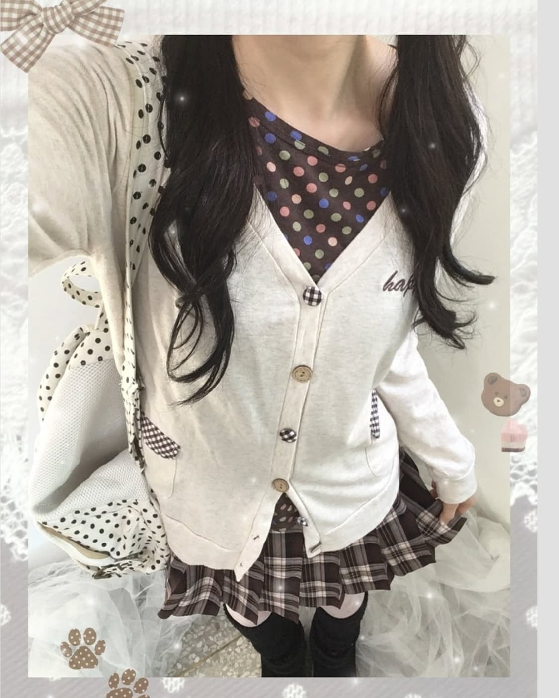 라떼갸루 모리 빈티지 코디세트 stc 갸루 히메갸루 핀터 핀터레스트 진리 상품이미지1