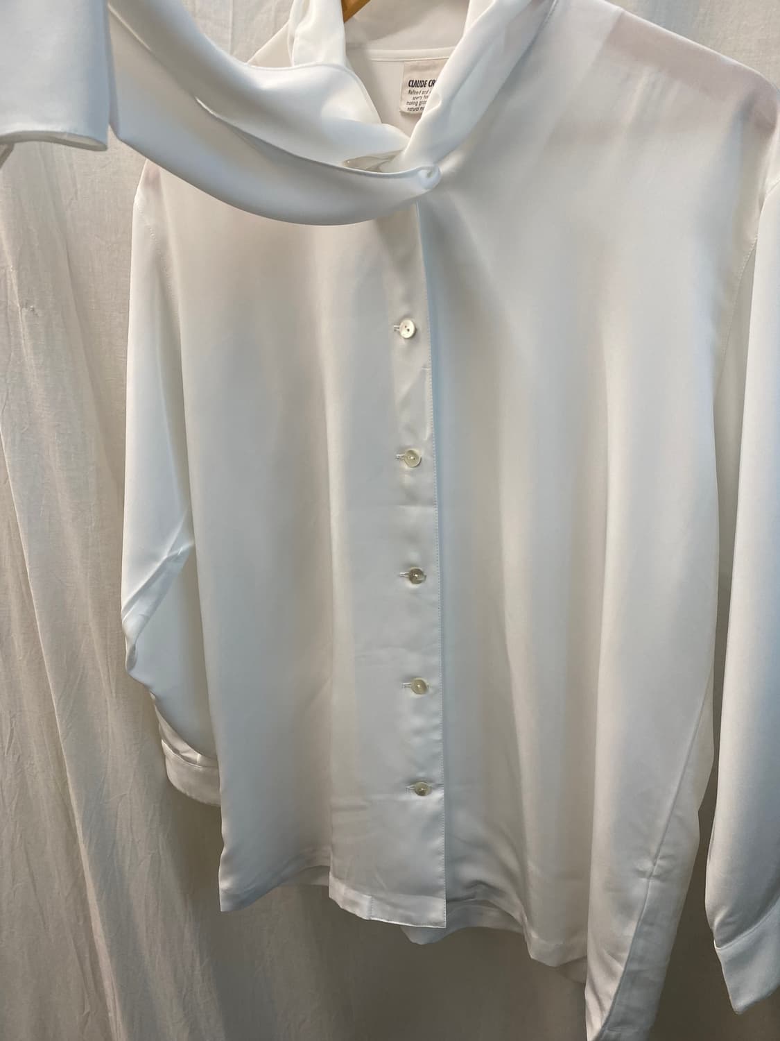 화이트 리본 블라우스(L) 상품이미지7