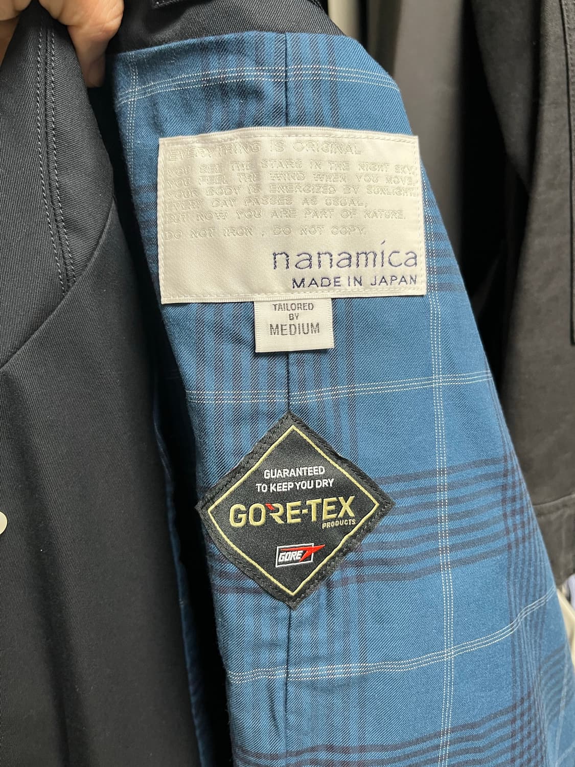 나나미카 고어텍스 발마칸 네이비 M사이즈 상품이미지4