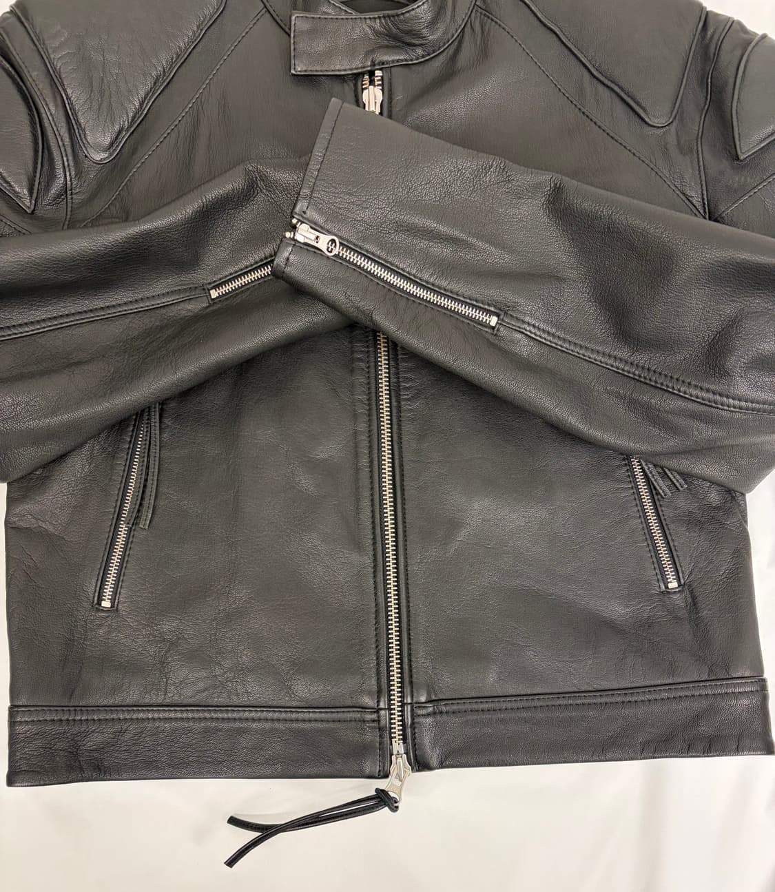 [M] 타이거오브스웨덴 블랙 가죽 라이더 자켓 상품이미지3