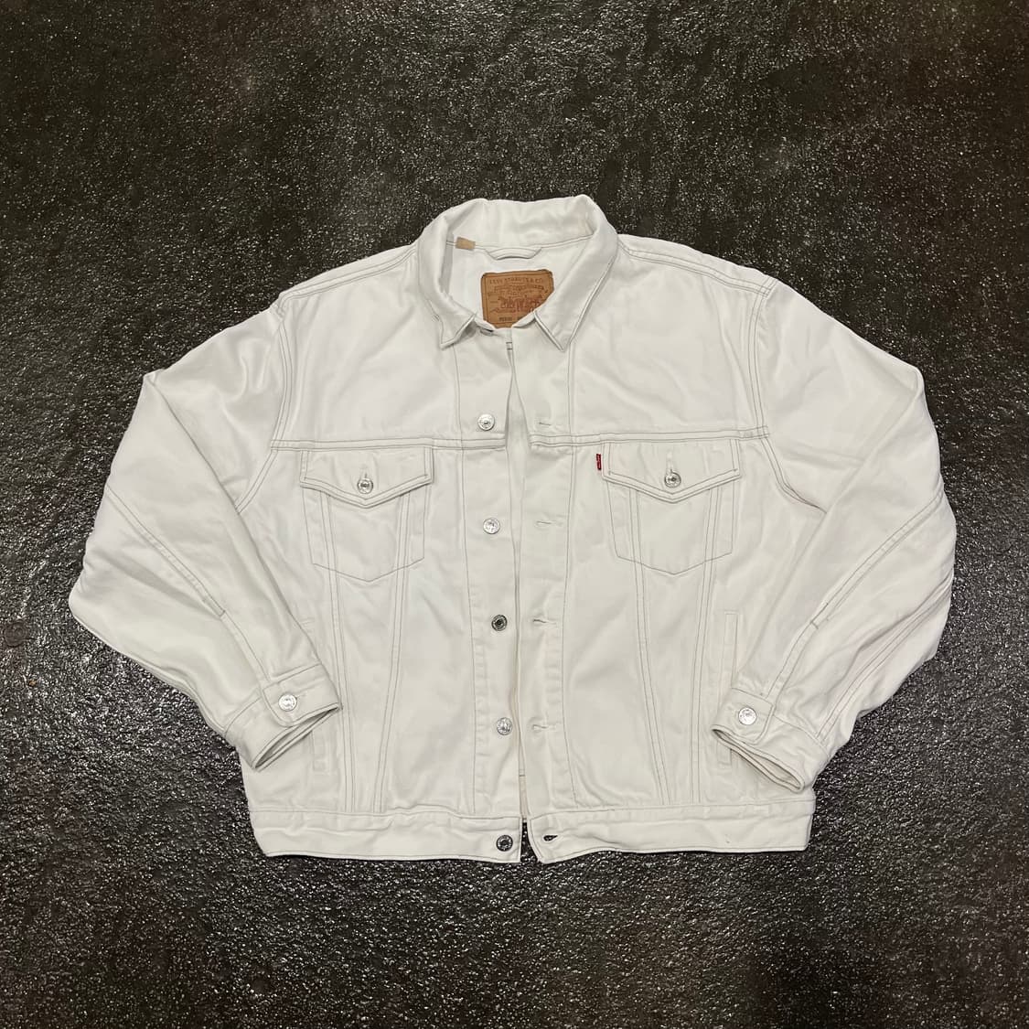 90s Levis 데님 트러커 자켓 (XL) 상품이미지1