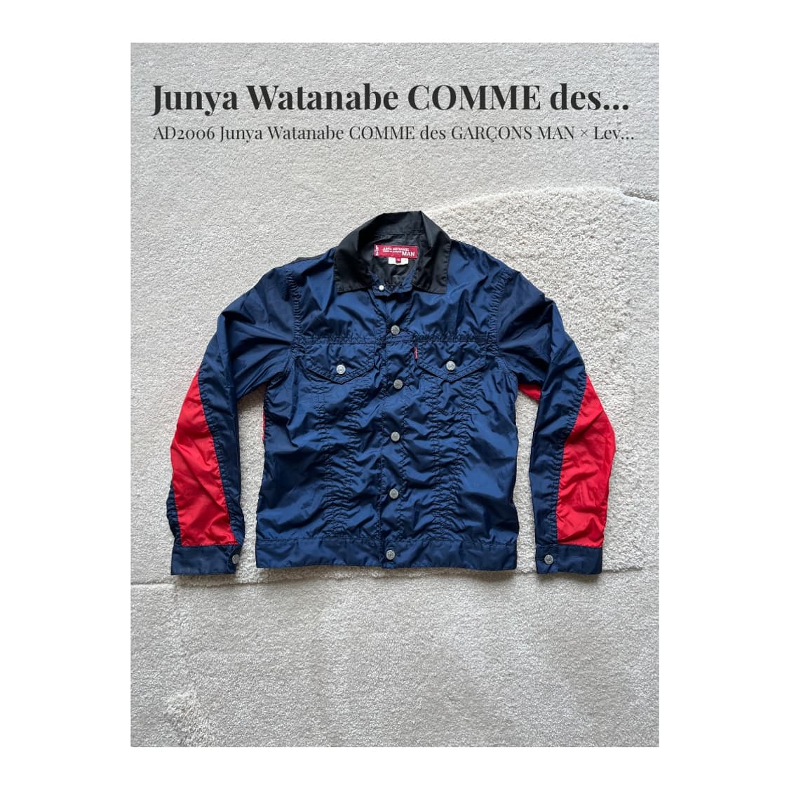 2006 준야 와타나베 × Levi's 나일론 트러커 자켓 (95-100 상품이미지1