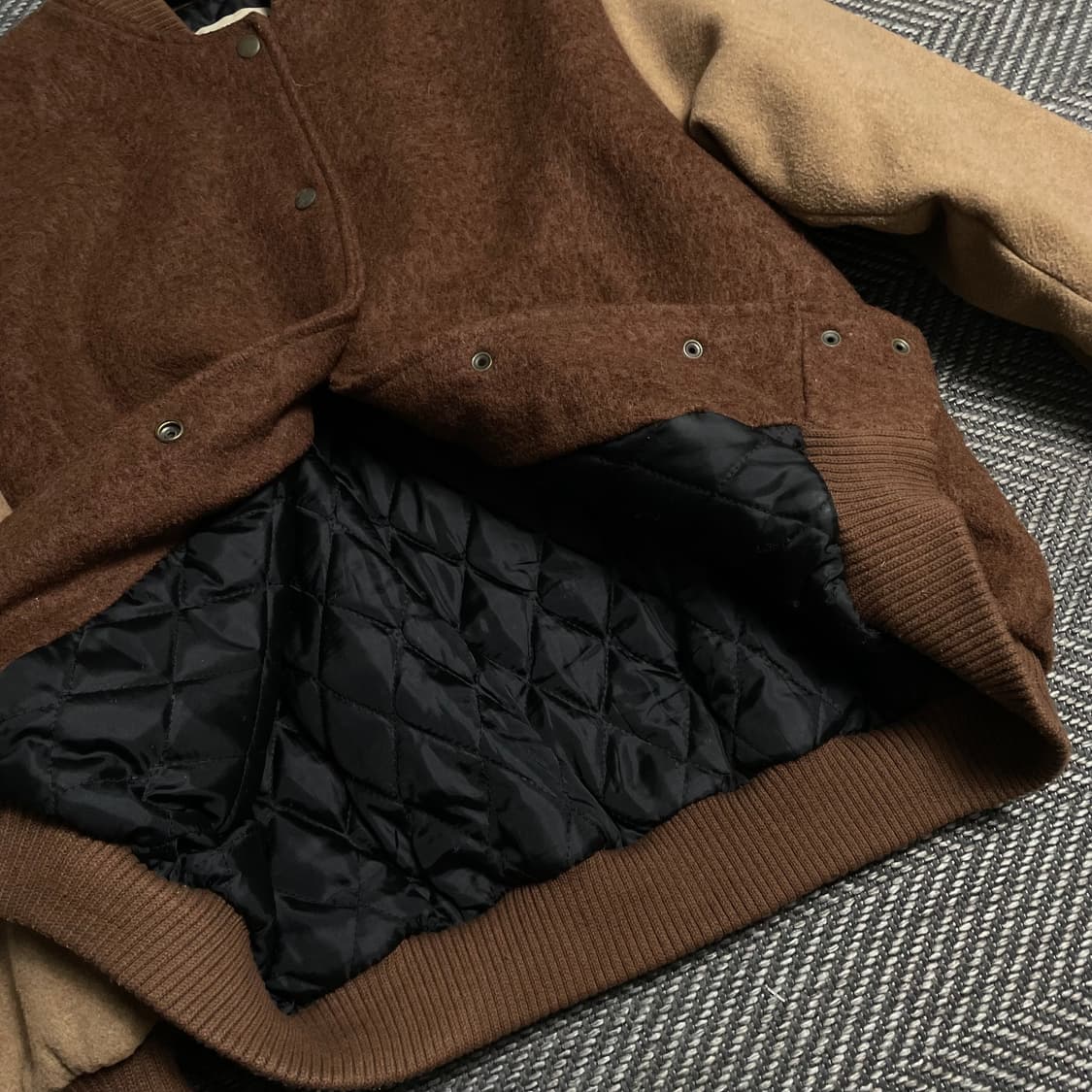 BIRKIN 빈티지 스타디움 모직 바시티 자켓y 5075 상품이미지8