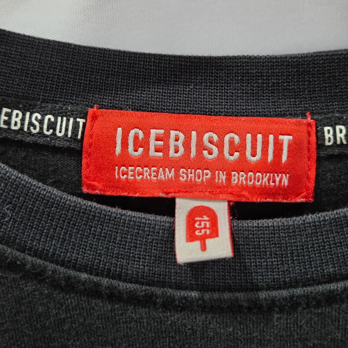 아이스비스킷 키즈 반팔티 블랙 155 상품이미지3
