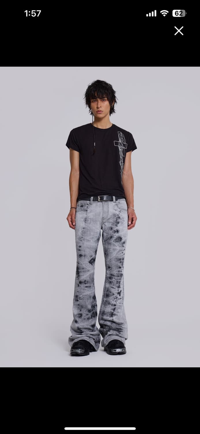 제이이드런던  Grey Tie Dye Drift Jeans 상품이미지4