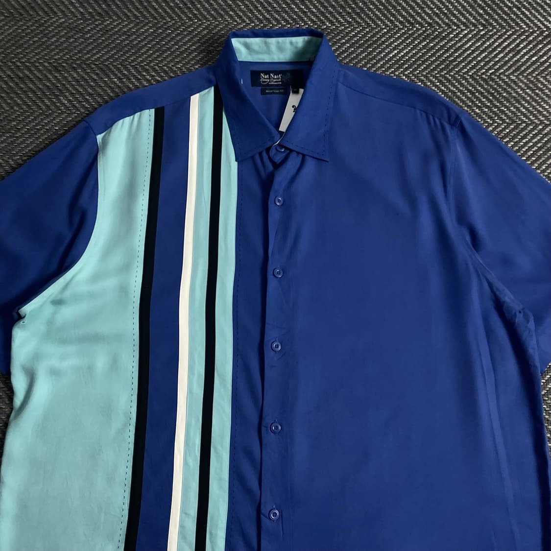 USA 빈티지 쿠바 박시핏 반팔 셔츠o 3903 상품이미지4