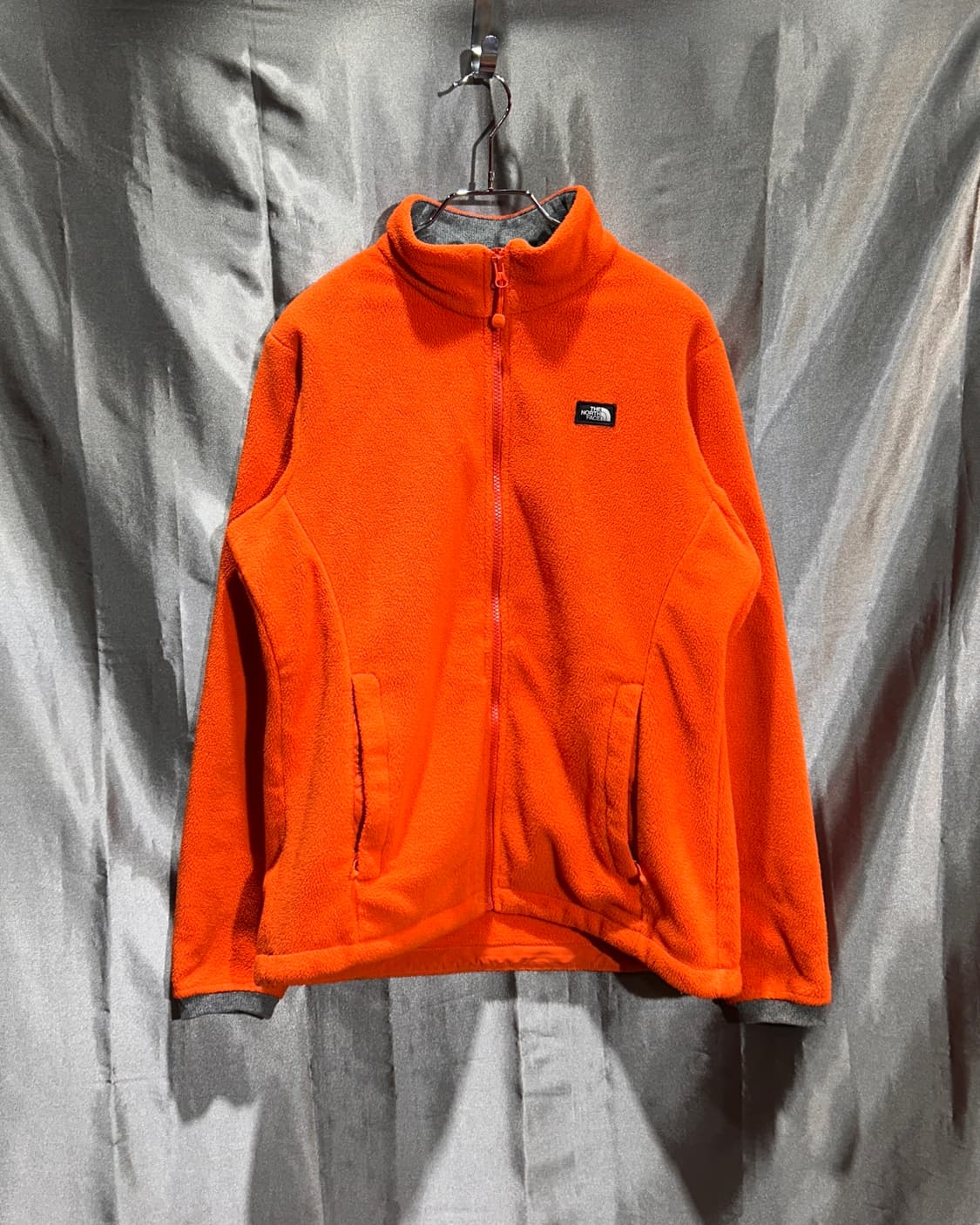 L 노스페이스 박스로고 오렌지 플리스 상품이미지2