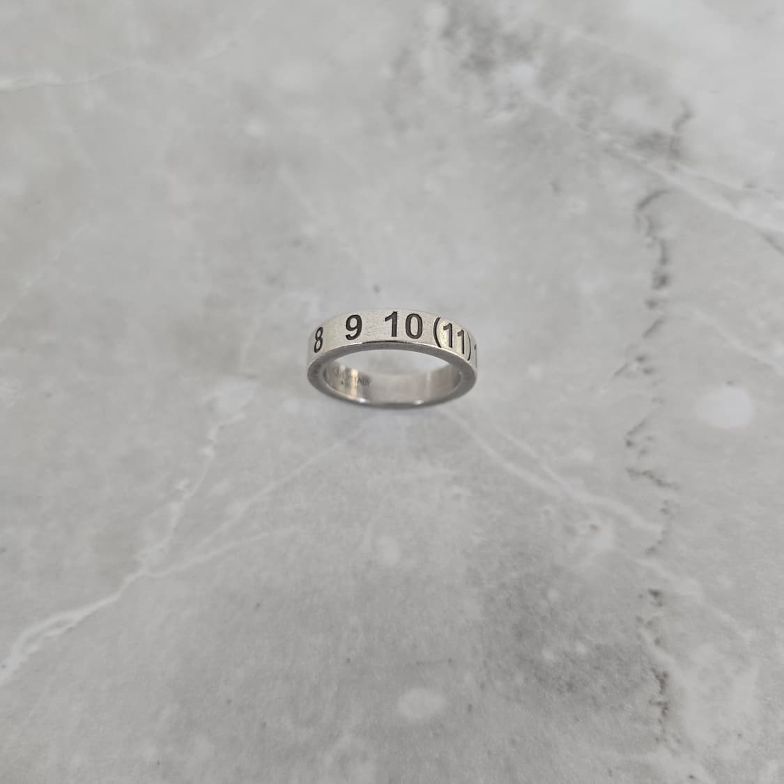 메종 마르지엘라 뉴메리컬 실버 넘버 링 반지 8호 판매 상품이미지5
