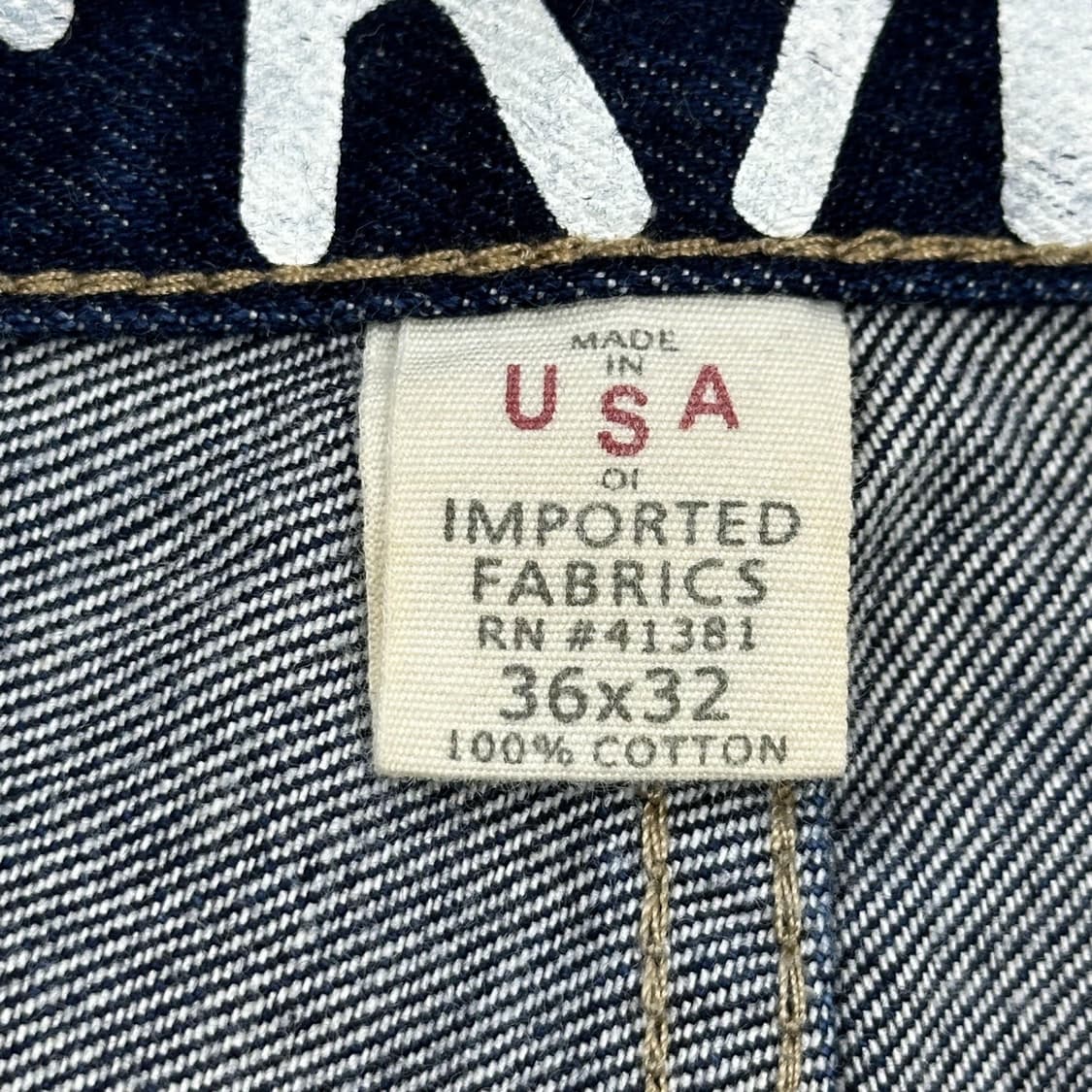 더블알엘 RL 클래식 USA 진청 데님 팬츠 (35인치) 상품이미지8