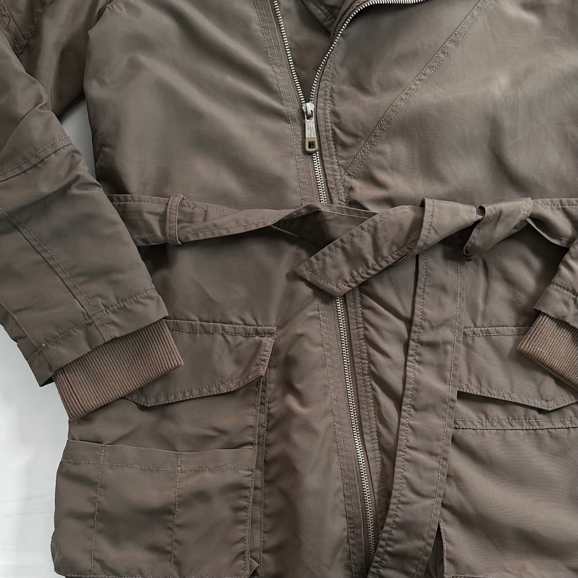 디젤 벨티드 후드 야상 파카  상품이미지4