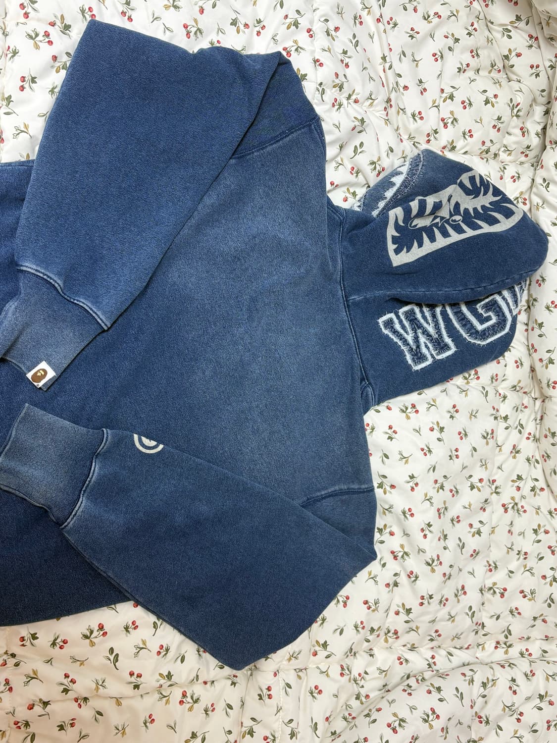 베이프 인디고 샤크 풀집 후드 W s사이즈 상품이미지6