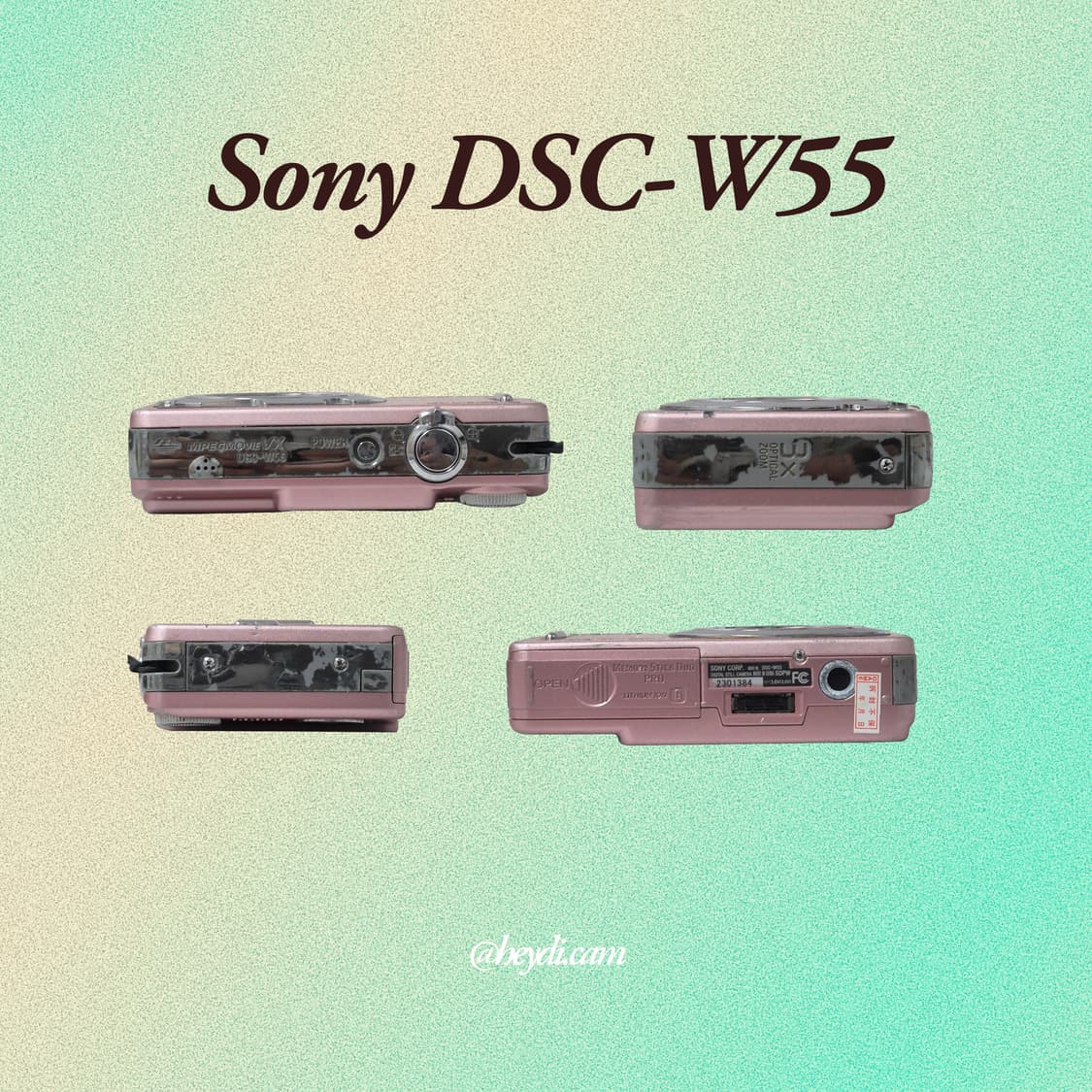 소니 사이버샷 W55 핑크 !! (Sony DSC-W55) 상품이미지2