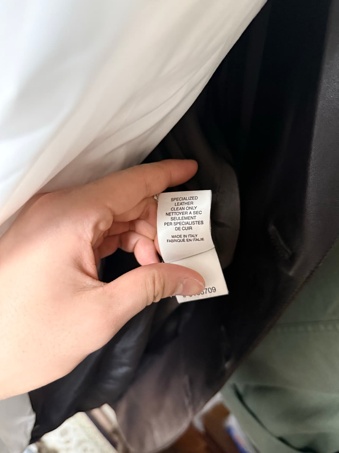 아르마니 꼴레지오니 레더자켓 40사이즈 상품이미지7