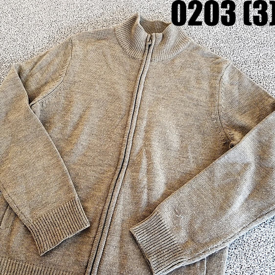 [L(100)] 지오다노 베이지 니트 직업 가디건 상품이미지2