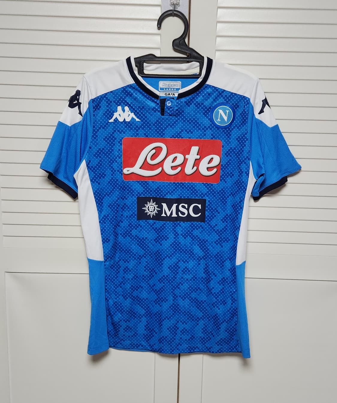 19-20 SSC 나폴리 홈 지급용 반팔 카파 유니폼 상품이미지1