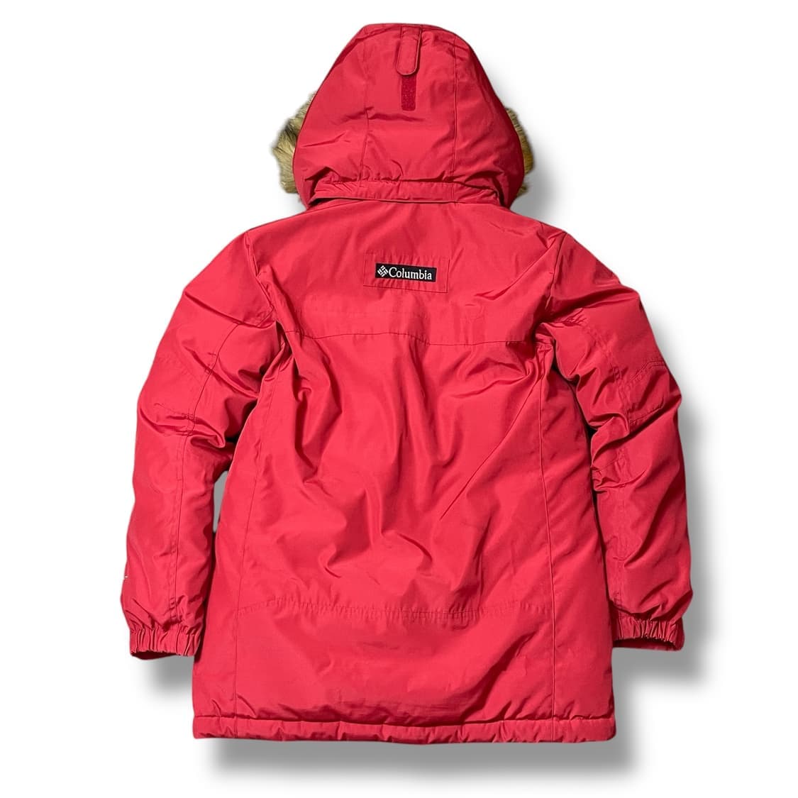 컬럼비아 레드 덕다운 후드퍼 야상 패딩 점퍼 L 상품이미지2
