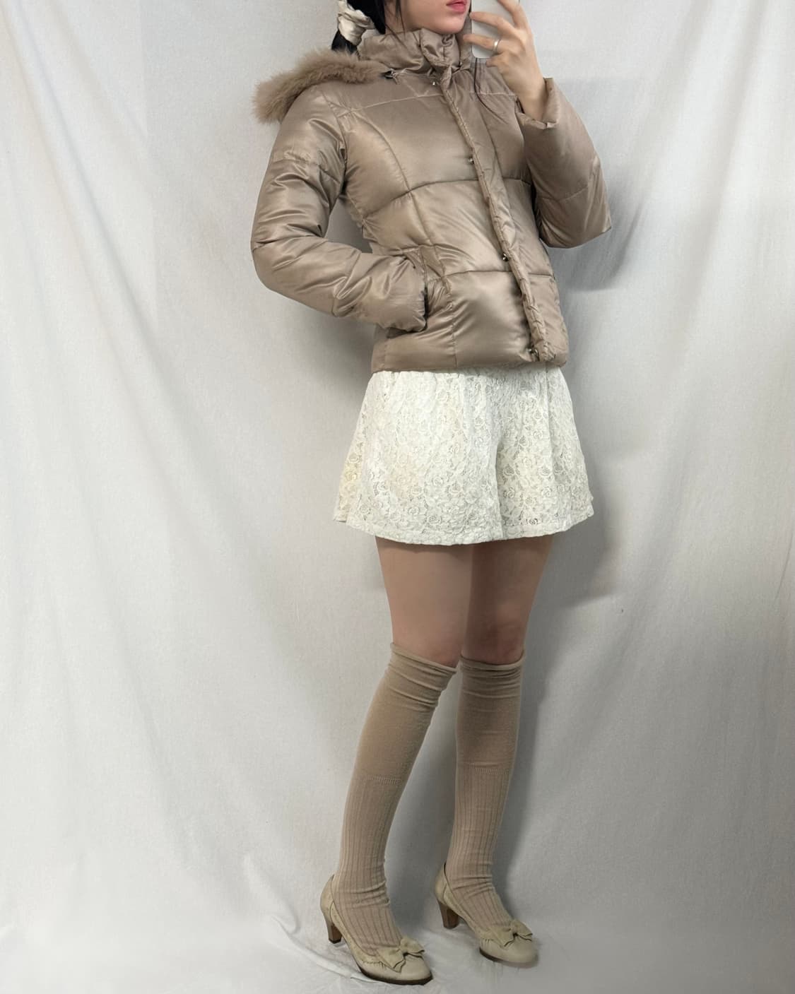 세실맥비 퍼 후디드 푸퍼 재킷 상품이미지3