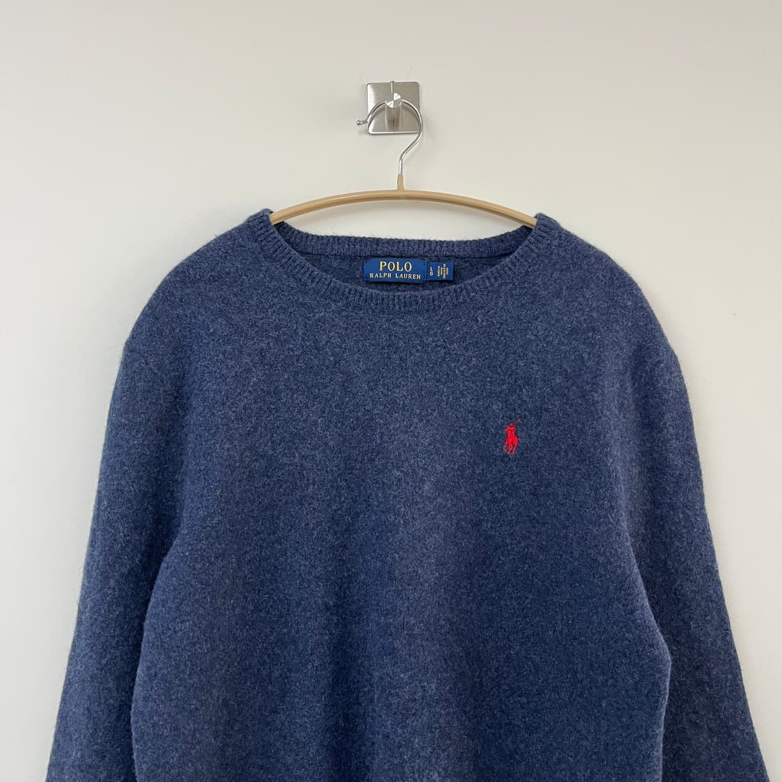폴로 랄프로렌 블루 메리노울 니트 상품이미지4