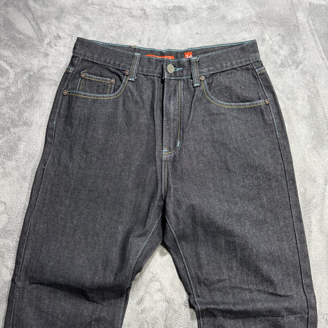 Ed hardy USA y2k 빈티지 독수리 자수 데님팬츠 상품이미지5