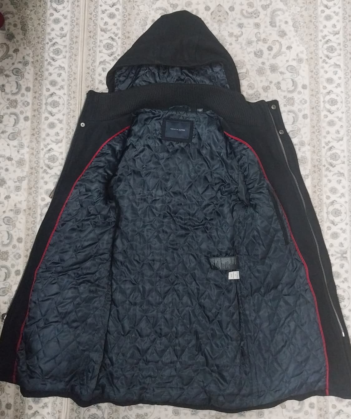 타미힐피거 진네이비 퀼팅 떡볶이 코트 XS 상품이미지2