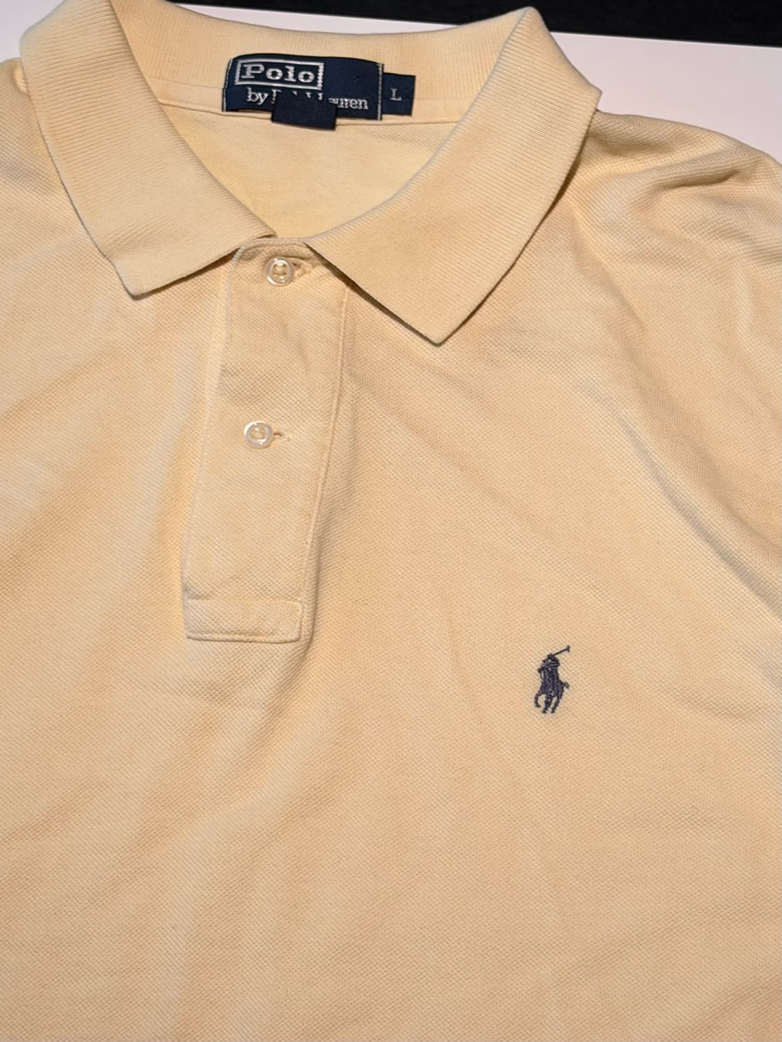 폴로 랄프로렌 긴팔 카라티 옐로 남성 XL 상품이미지2