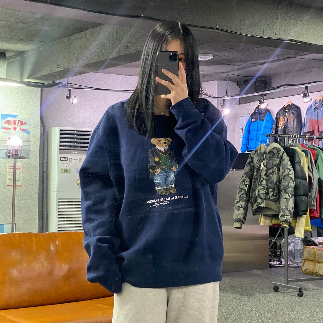 폴로 랄프로렌 베어 빅로고 스웻 셔츠 B2869 상품이미지1