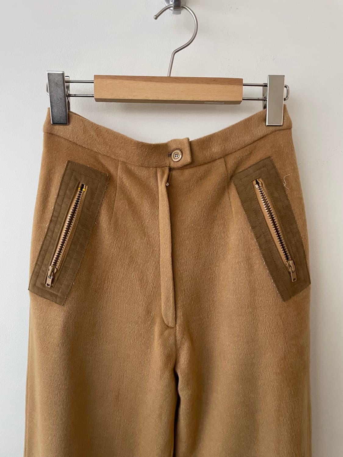 vintage camel fur boot cut pants 상품이미지2