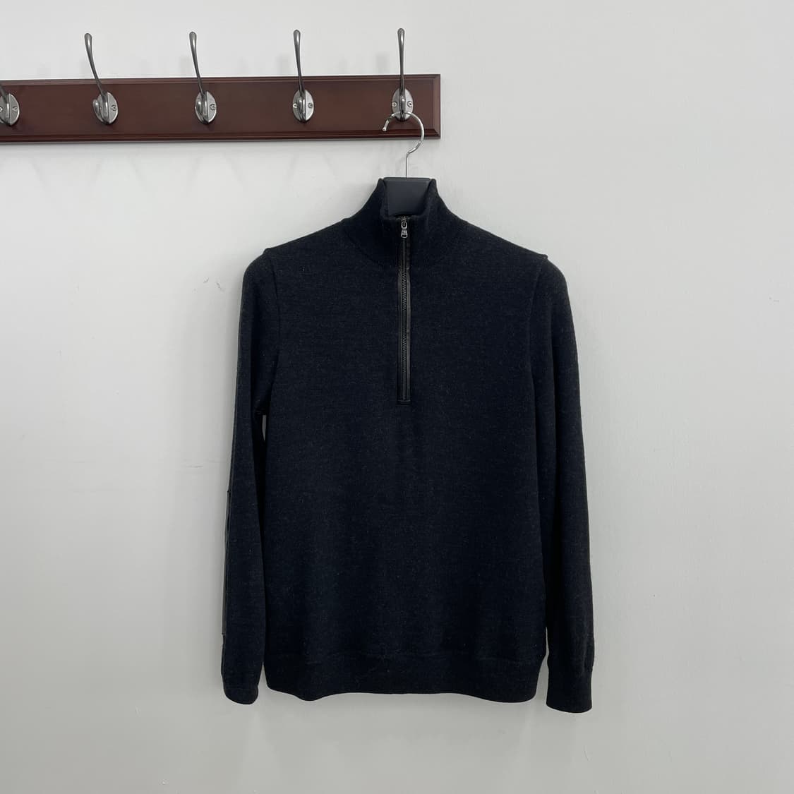 U 폴로 랄프로렌 챠콜 하프넥 집업 니트 상품이미지1