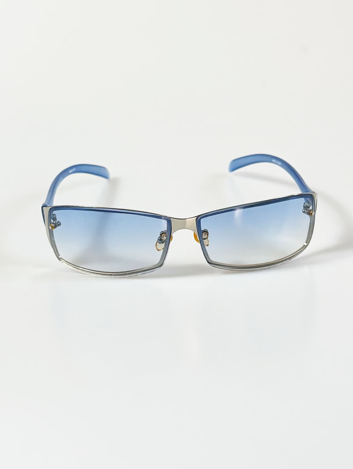 메탈릭 무테 스퀘어 프레임 틴트 빈티지 선글라스 상품이미지2